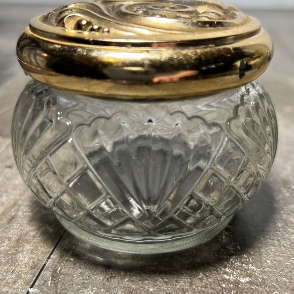 Vintage Avon 5oz. Skin moisture Cream Softener silver Lid Antique Jar- Empty - Picture 3 of 5
